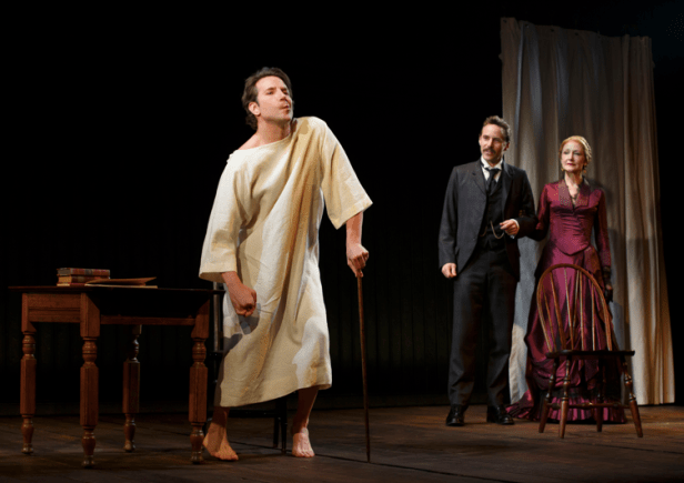 Bradley Cooper, Allesandro Nivola, and Patricia Clarkson in 'The Elephant Man' (Photo credit: Joan Marcus)