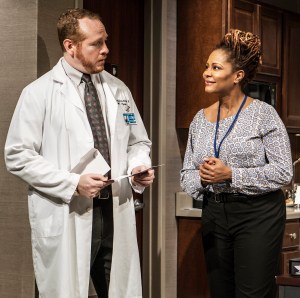 Darren Goldstein and Pinkins in 'Rasheeda Speaking' (Photo: Monique Carboni)