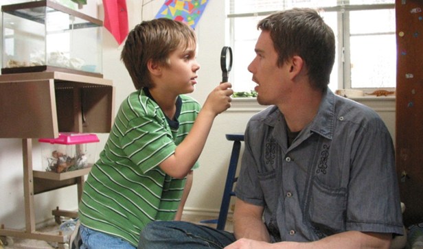 Ellar Coltrane and Ethan Hawke in 'Boyhood'