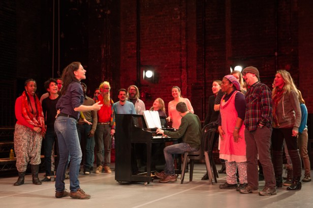 McIntosh and choir in 'The Events' (Photo: Matthew Murphy)