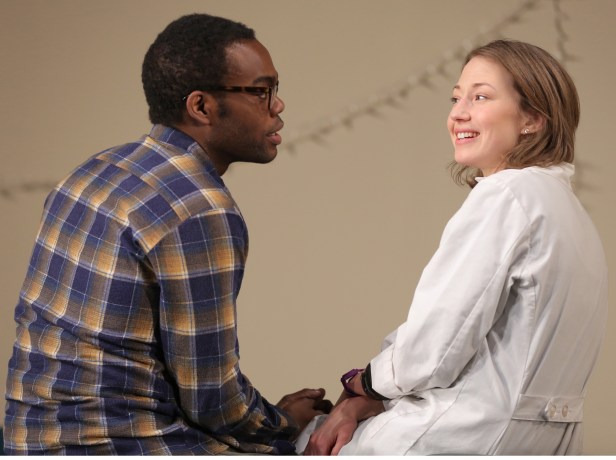 William Jackson Harper and Carrie Coon in 'Placebo' (Photo: Joan Marcus)
