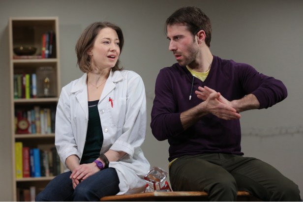 Coon and Alex Hurt in 'Placebo' (Photo: Joan Marcus)