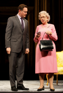 Rufus Wright and Mirren in 'The Audience' (Photo: Joan Marcus)