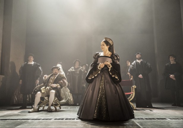 Miles, Nathaniel Parker, and Leonard in 'Wolf Hall' (Photo: Johan Persson)
