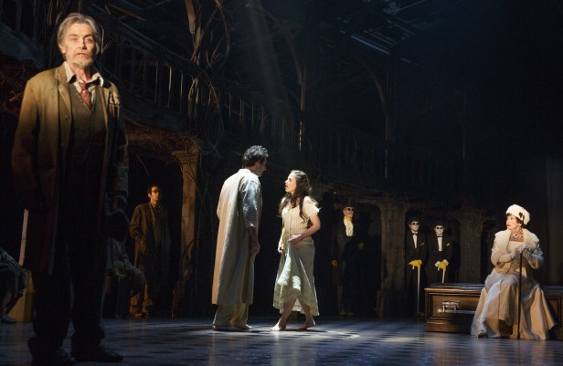 Roger Rees, Riddle, Veintimilla, and Rivera in 'The Visit' (Photo: Joan Marcus)