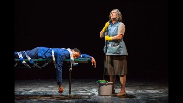 Ejiofor and Kate Duchêne in 'Everyman' (Photo: Richard Hubert Smith)