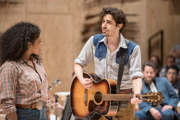 Rebecca Naomi Jones and Damon Daunno in "Oklahoma!"