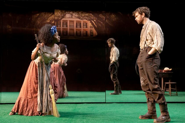 Teyonah Parris and Paul Alexander Nolan in 'Slave Play' (Photo: Joan Marcus)
