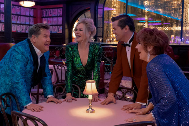 James Corden, Nicole Kidman, Andrew Rannells and Meryl Streep in "The Prom" (Photo: Netflix)